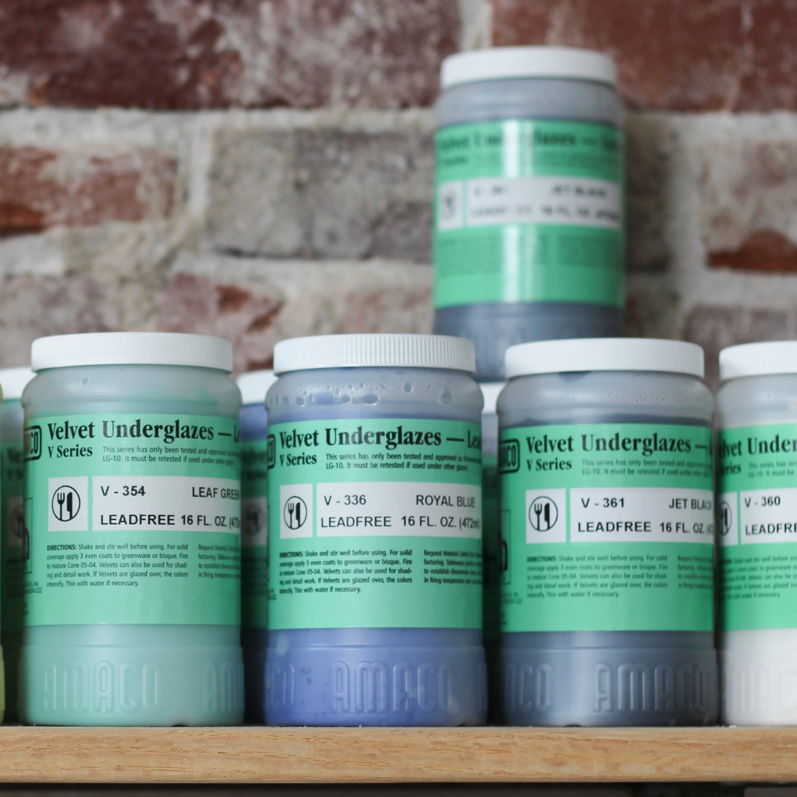 Amaco Velvet Underglazes - 16 oz. Sizes-San Francisco
