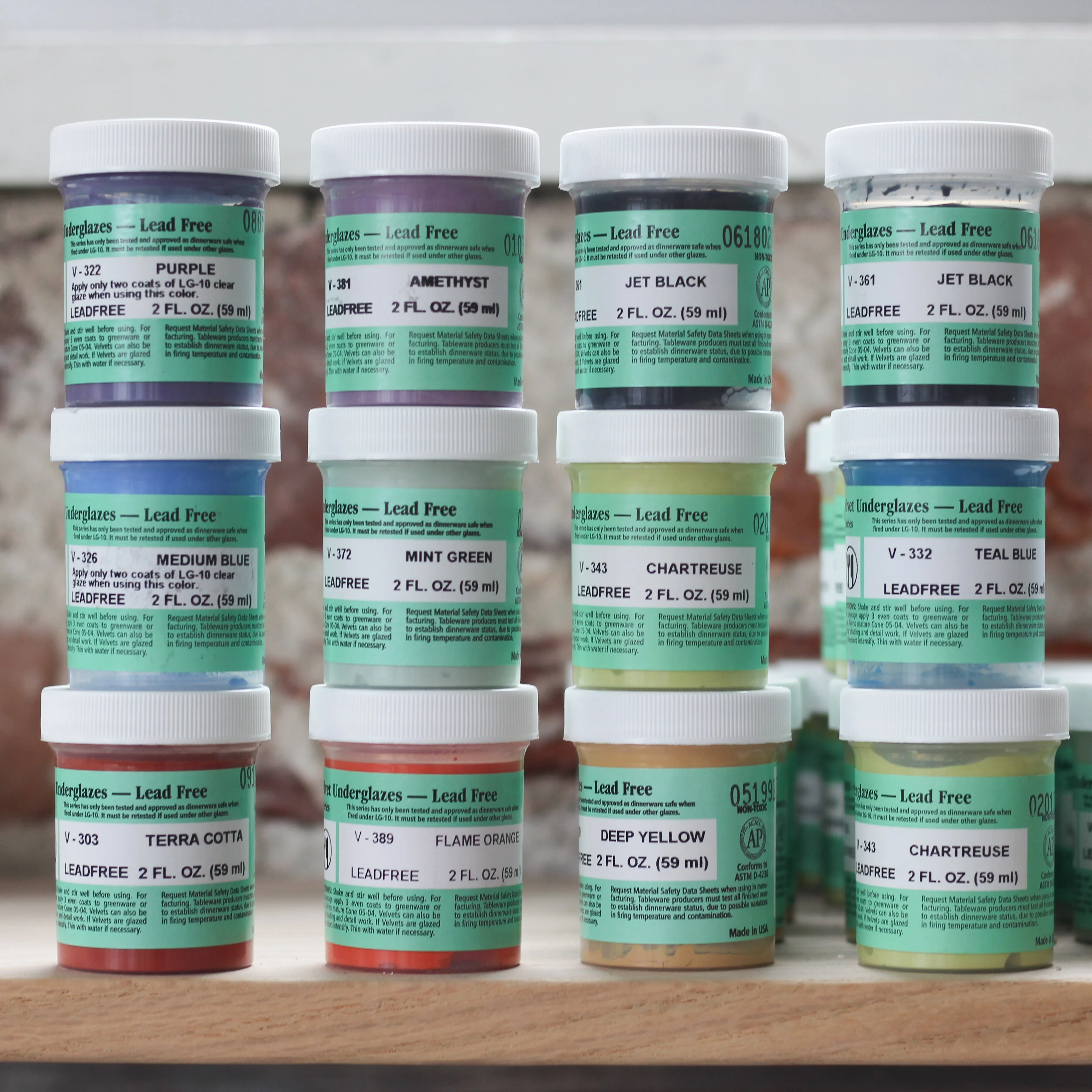 Amaco Velvet Underglazes 2oz Sizes-Chicago