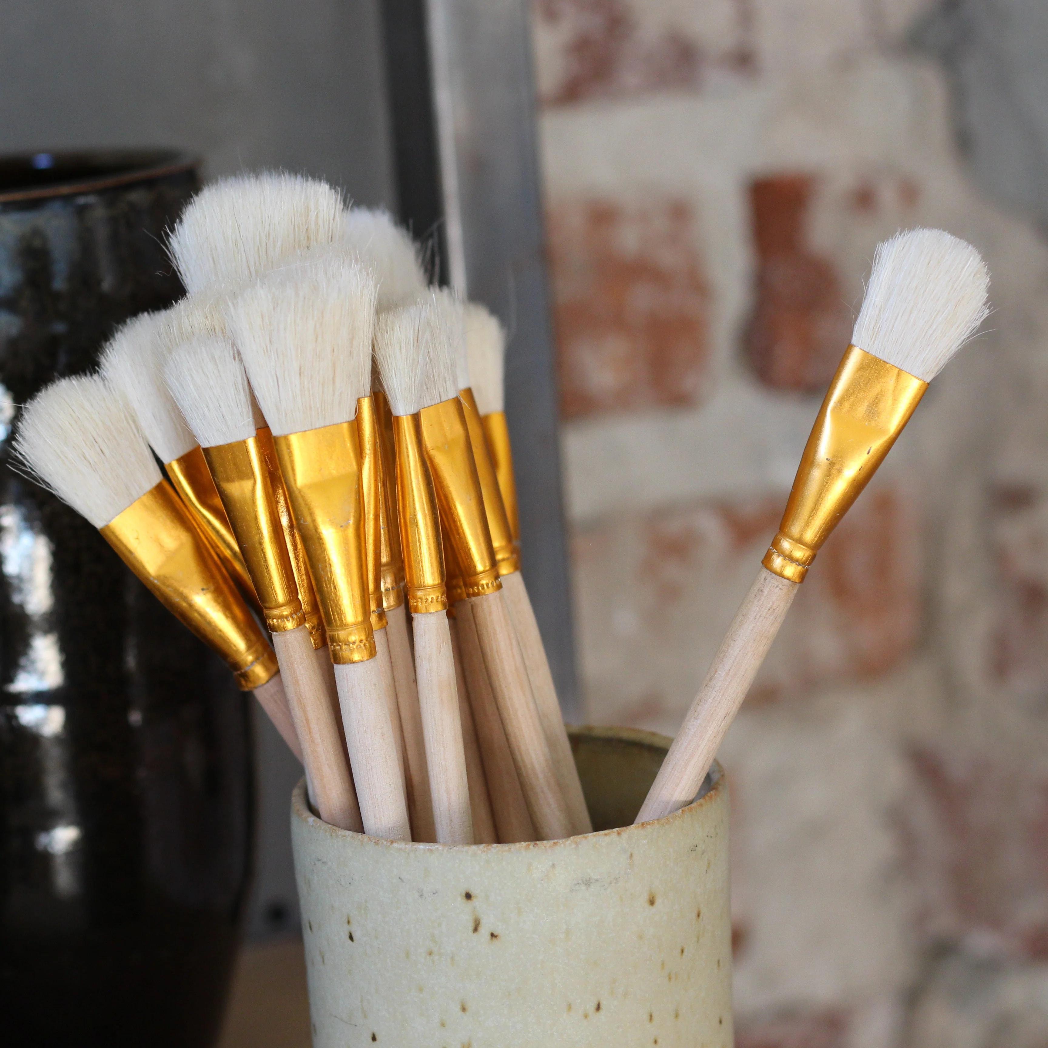 Small Mop Goat Hair Brush-Costa Mesa - Image 2